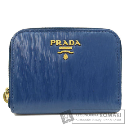 PRADA プラダ サフィアーノ ロゴ金具 コインケース レザー レディース 中古