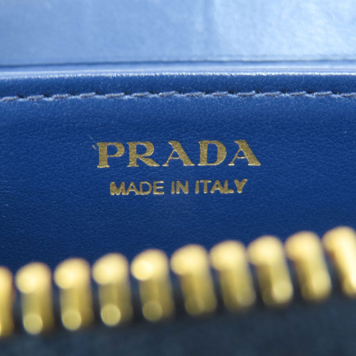 PRADA プラダ サフィアーノ ロゴ金具 コインケース レザー レディース 中古