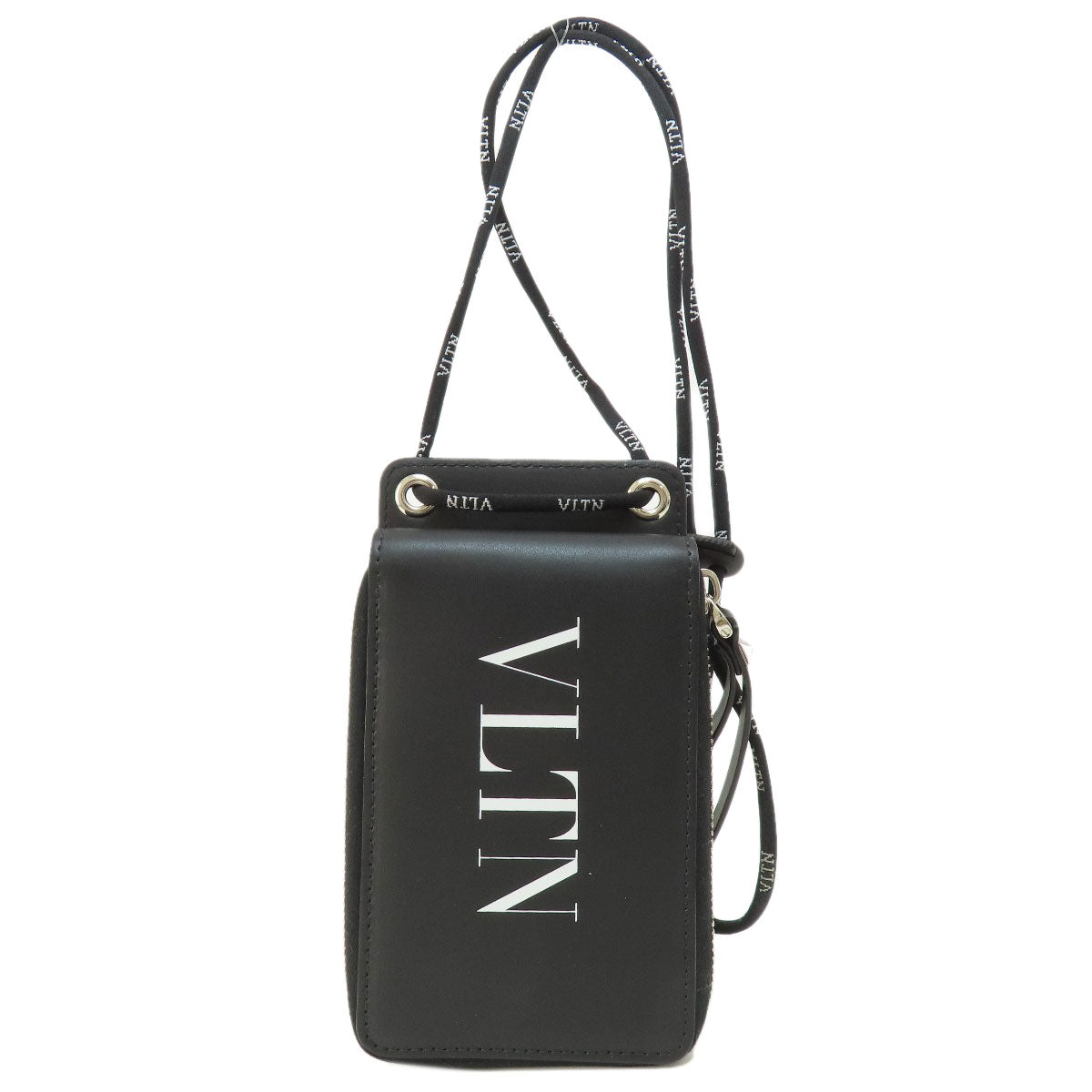 VALENTINO GARAVANI ヴァレンチノガラバーニ ロゴ 二つ折り財布（小銭入れあり） レザー レディース 中古