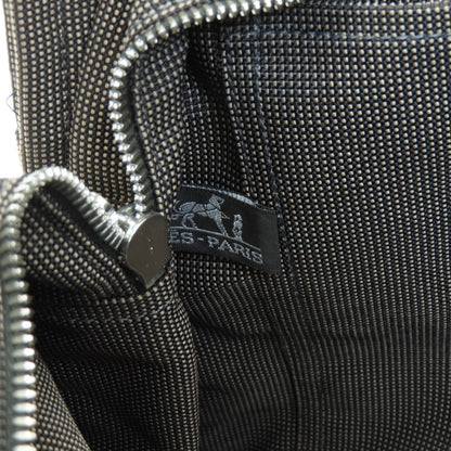 HERMES エルメス エールラインMM ハンドバッグ キャンバス レディース 中古