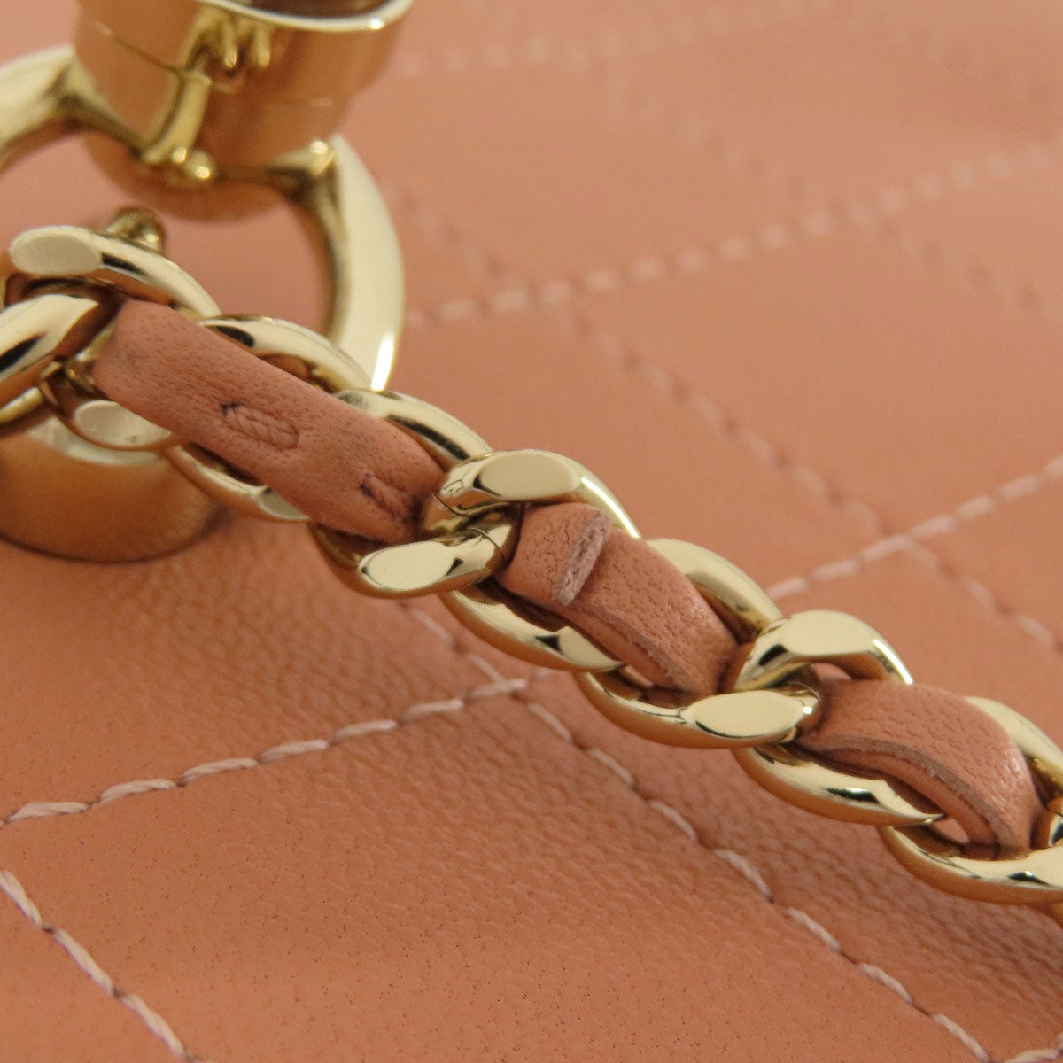 CHANEL シャネル バニティ 2WAY ゴールド金具 ハンドバッグ カーフ レディース 中古