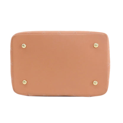 CHANEL シャネル バニティ 2WAY ゴールド金具 ハンドバッグ カーフ レディース 中古