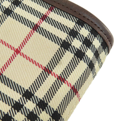 BURBERRY バーバリー ノバチェック ショルダーバッグ キャンバス レディース 中古