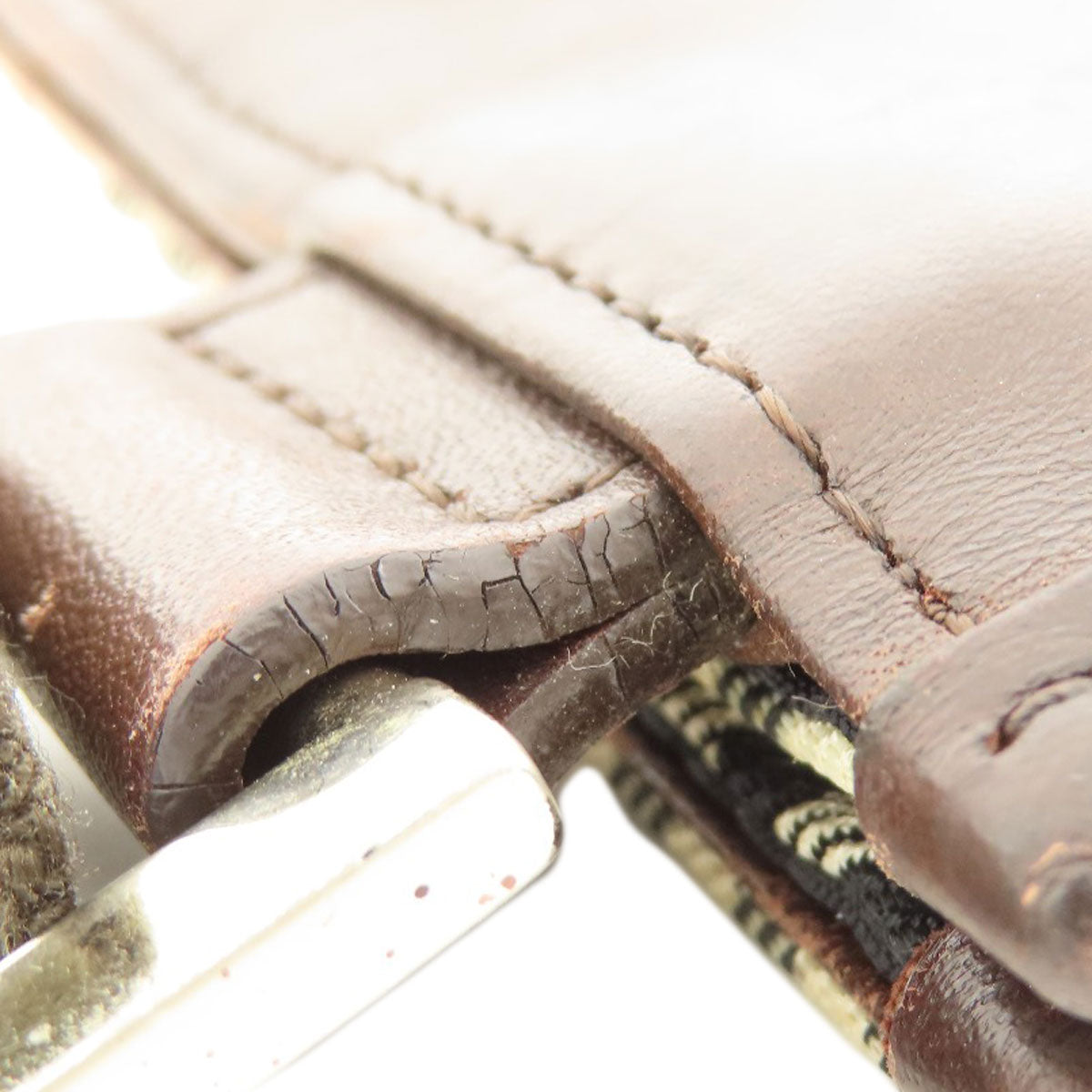 BURBERRY バーバリー ノバチェック ショルダーバッグ キャンバス レディース 中古