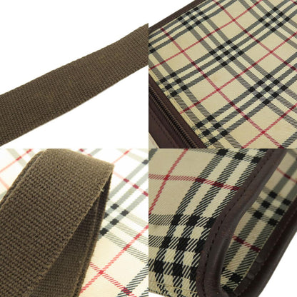 BURBERRY バーバリー ノバチェック ショルダーバッグ キャンバス レディース 中古
