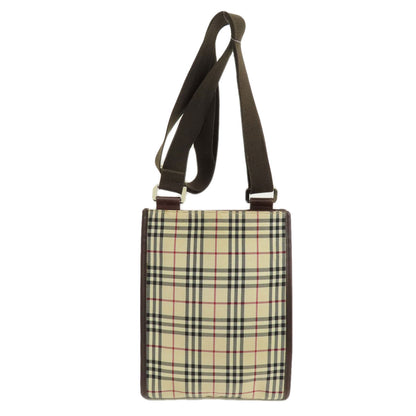 BURBERRY バーバリー ノバチェック ショルダーバッグ キャンバス レディース 中古