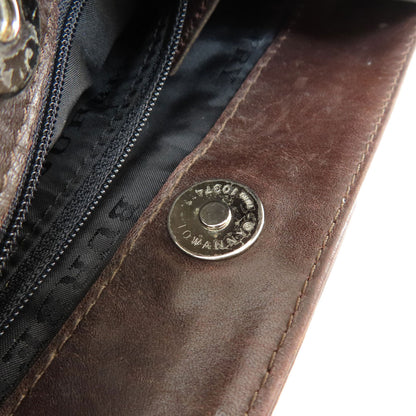 BURBERRY バーバリー ノバチェック ショルダーバッグ キャンバス レディース 中古