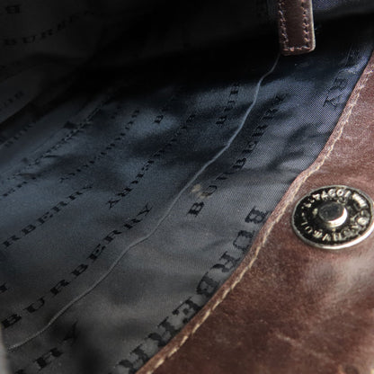 BURBERRY バーバリー ノバチェック ショルダーバッグ キャンバス レディース 中古