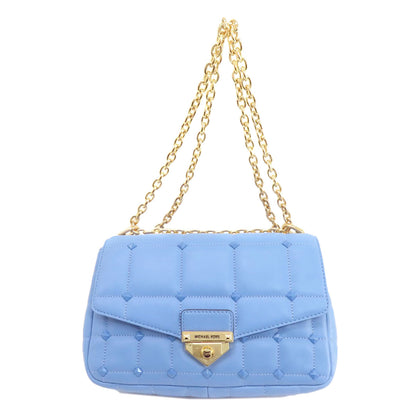 Michael Kors マイケルコース キルティング スタッズ チェーンショルダー ショルダーバッグ レザー レディース 中古
