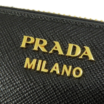 PRADA プラダ サフィアーノ ロゴ金具 コインケース レザー レディース 中古