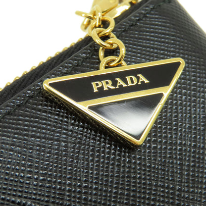PRADA プラダ サフィアーノ ロゴ金具 コインケース レザー レディース 中古