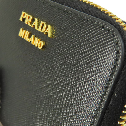 PRADA プラダ サフィアーノ ロゴ金具 コインケース レザー レディース 中古