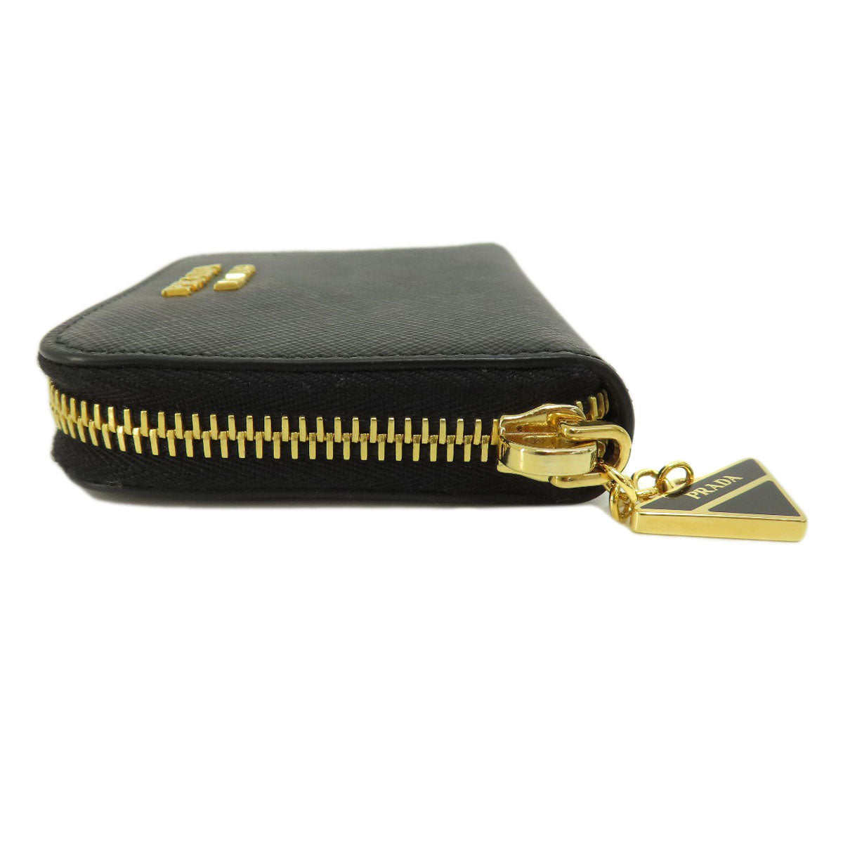PRADA プラダ サフィアーノ ロゴ金具 コインケース レザー レディース 中古