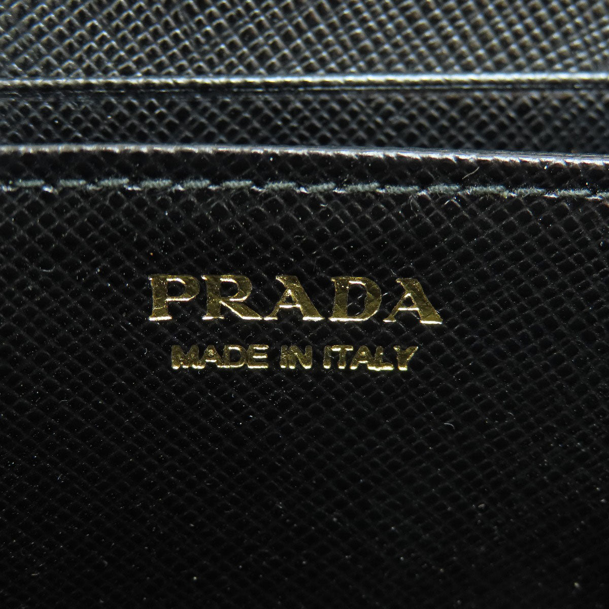 PRADA プラダ サフィアーノ ロゴ金具 コインケース レザー レディース 中古
