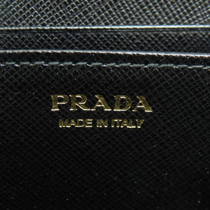 PRADA プラダ サフィアーノ ロゴ金具 コインケース レザー レディース 中古