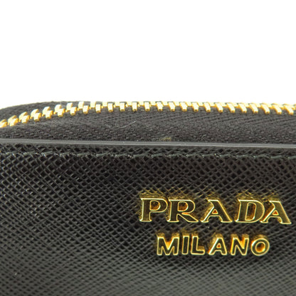PRADA プラダ サフィアーノ ロゴ金具 コインケース レザー レディース 中古