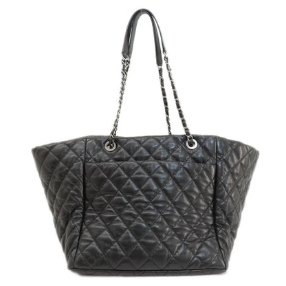 CHANEL シャネル マトラッセ シルバー金具 トートバッグ ラムスキン レディース 中古