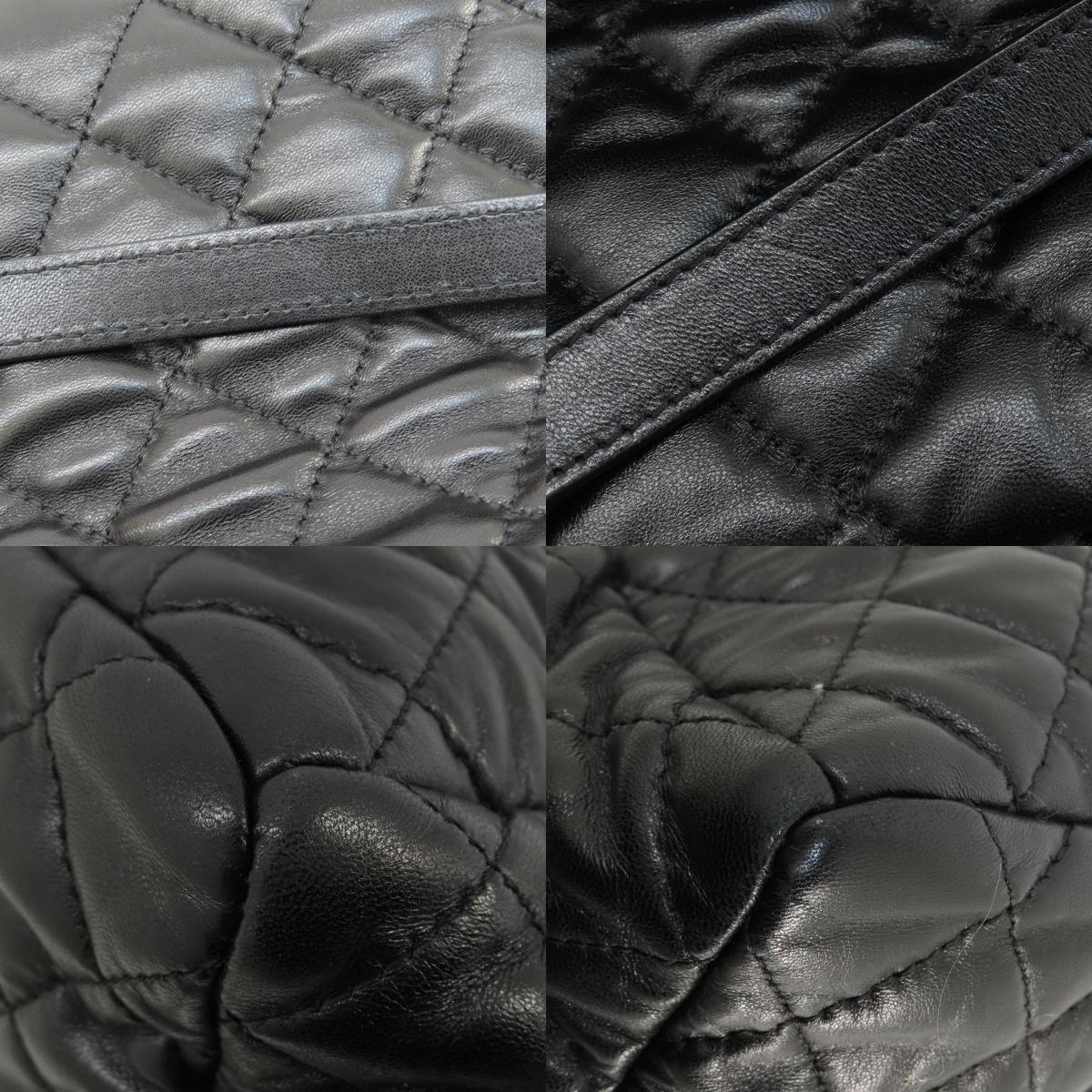 CHANEL シャネル マトラッセ シルバー金具 トートバッグ ラムスキン レディース 中古