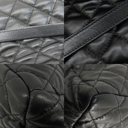CHANEL シャネル マトラッセ シルバー金具 トートバッグ ラムスキン レディース 中古