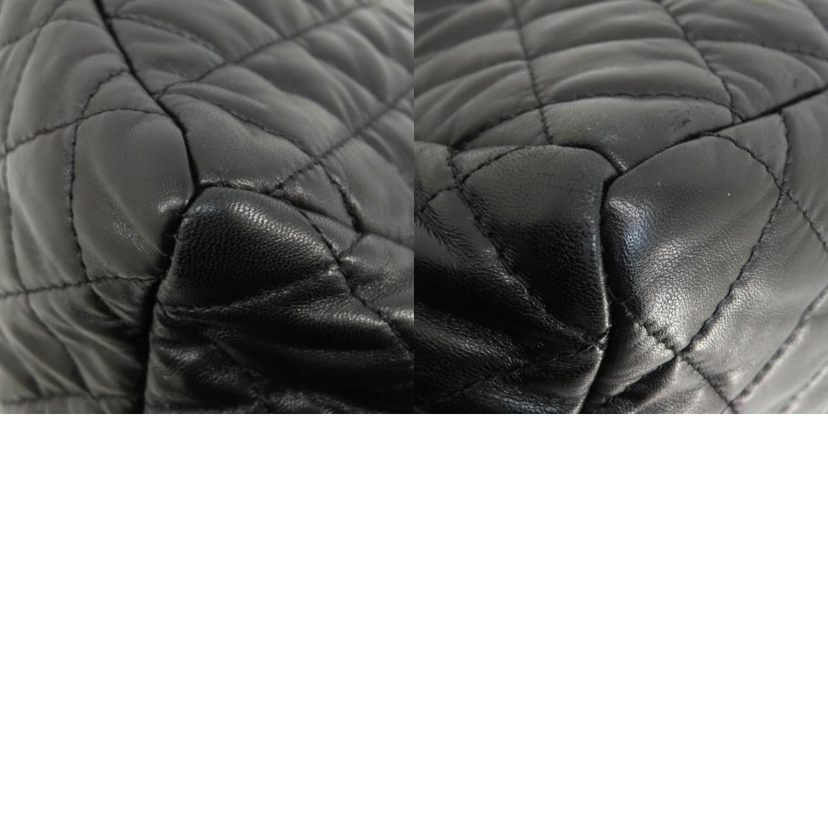CHANEL シャネル マトラッセ シルバー金具 トートバッグ ラムスキン レディース 中古