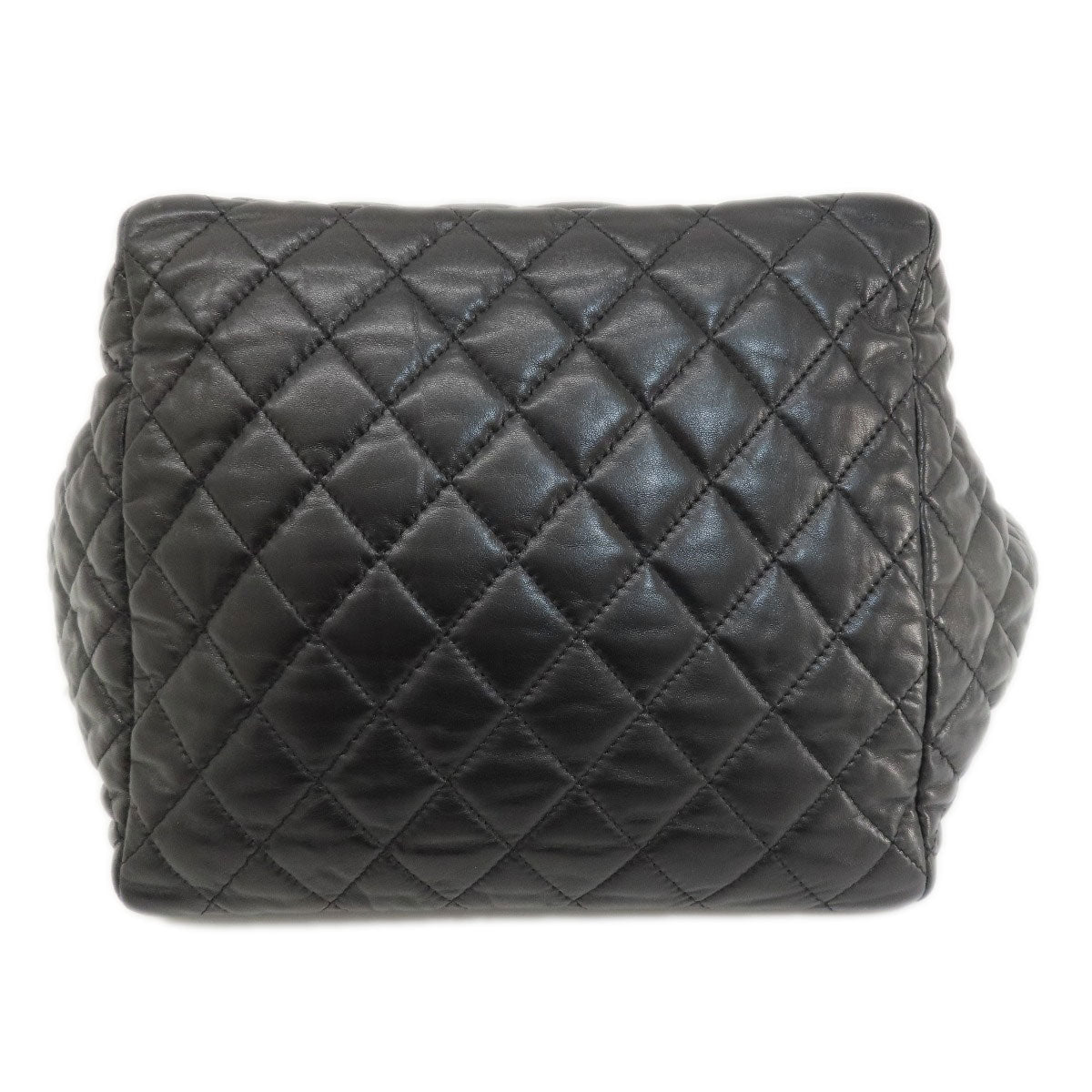 CHANEL シャネル マトラッセ シルバー金具 トートバッグ ラムスキン レディース 中古