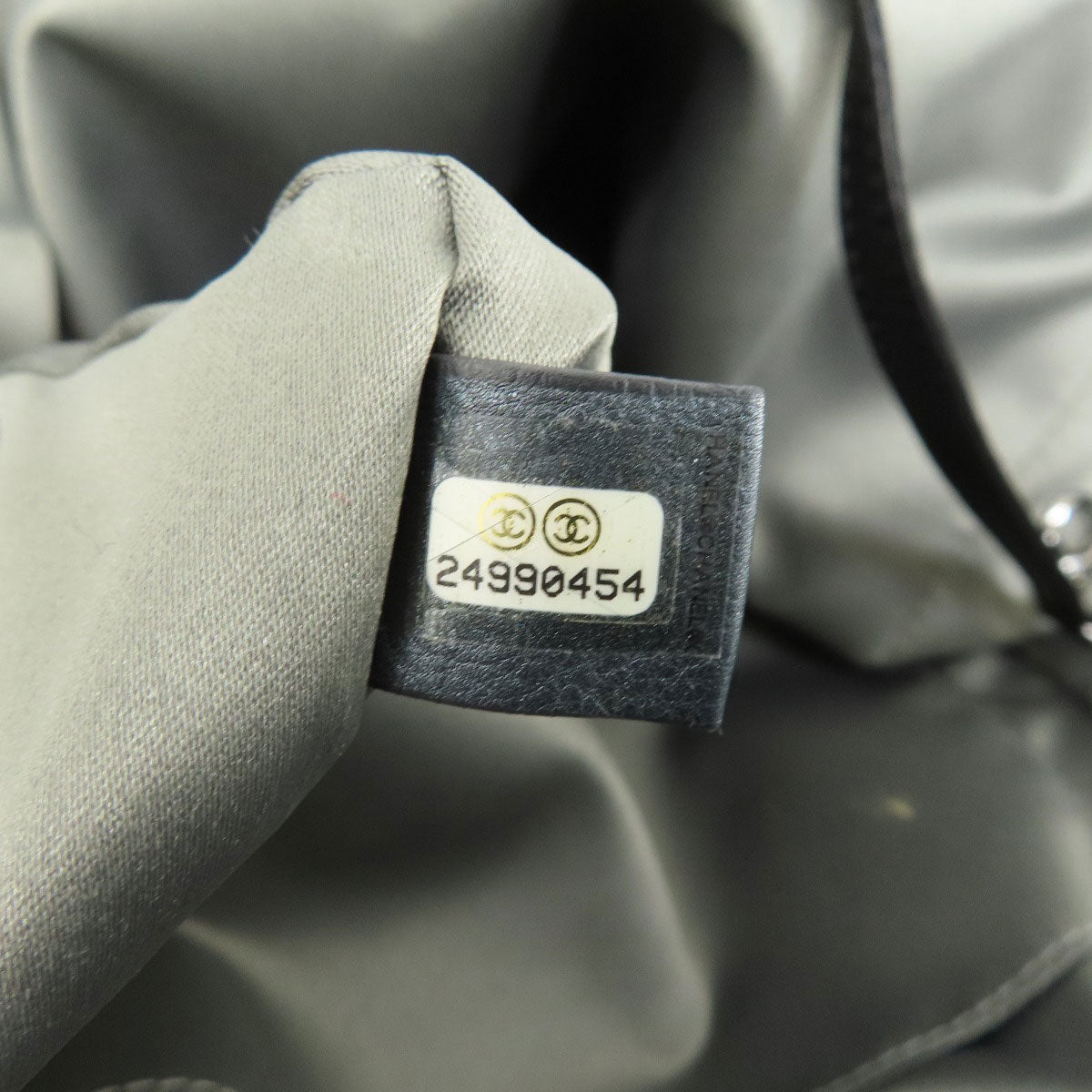 CHANEL シャネル マトラッセ シルバー金具 トートバッグ ラムスキン レディース 中古