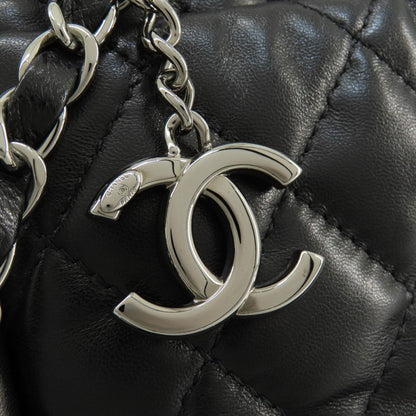 CHANEL シャネル マトラッセ シルバー金具 トートバッグ ラムスキン レディース 中古