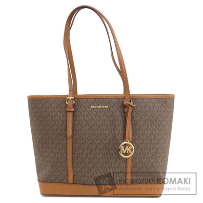 Michael Kors マイケルコース MKシグネチャー トートバッグ PVC レディース 中古