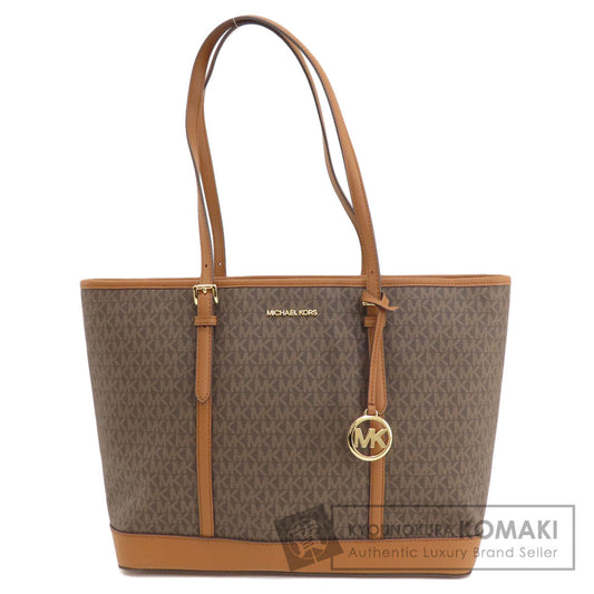 Michael Kors マイケルコース MKシグネチャー トートバッグ PVC レディース 中古