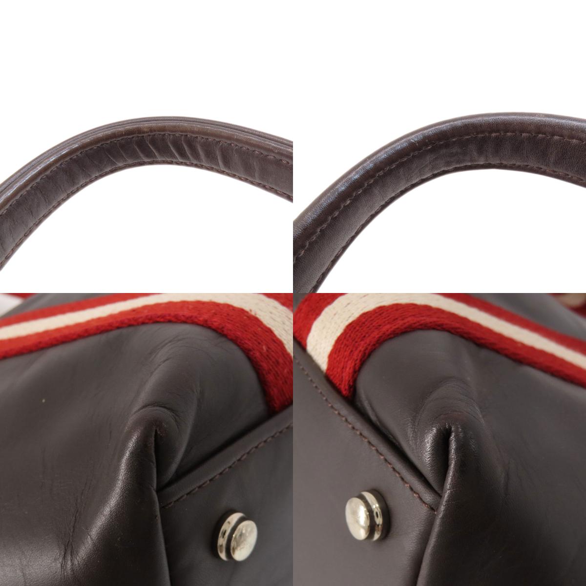BALLY バリー バリーストライプ トートバッグ レザー レディース 中古