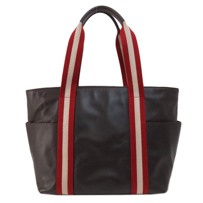 BALLY バリー バリーストライプ トートバッグ レザー レディース 中古