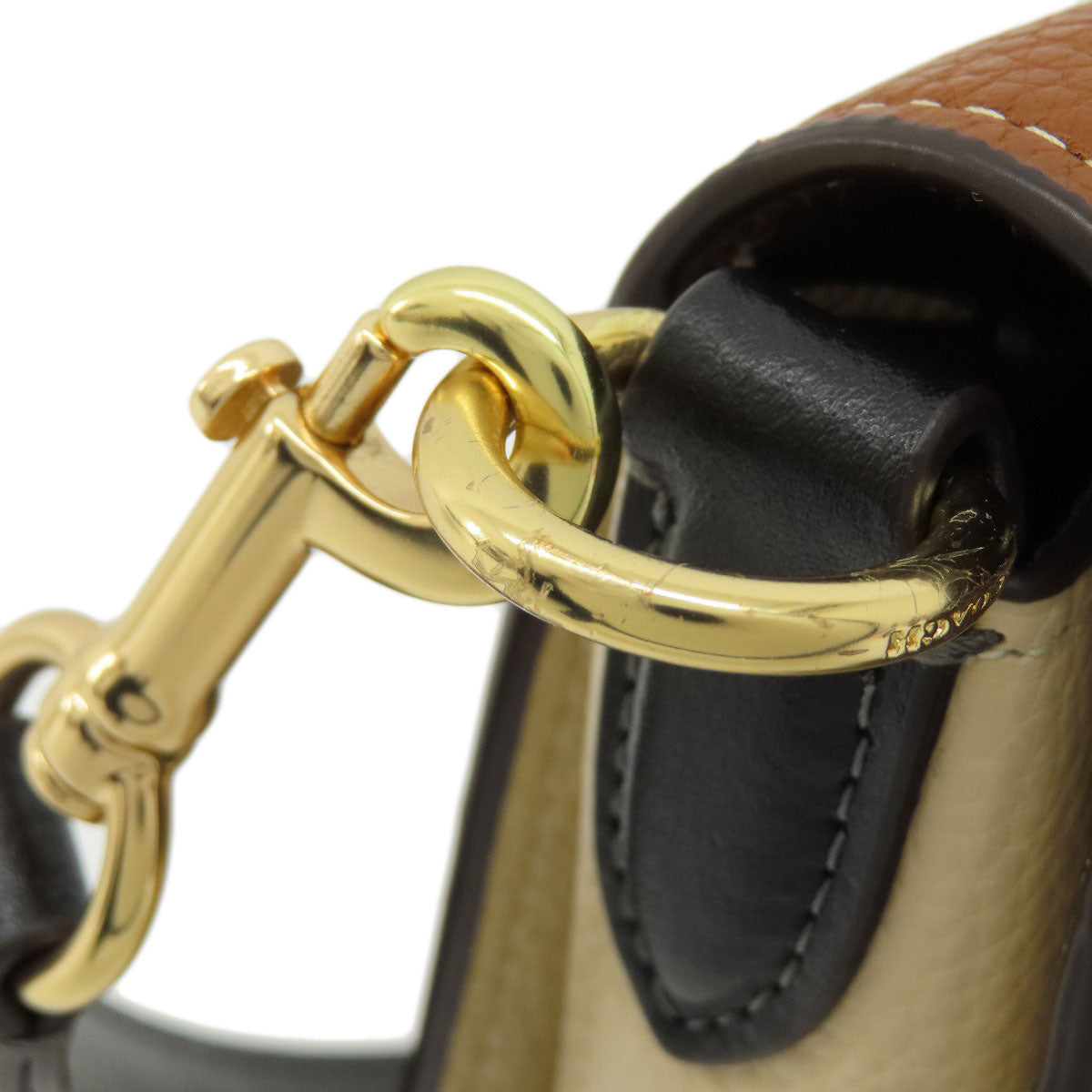 COACH コーチ CE560 モーガン ショルダー バッグ カラーブロック シグネチャー ショルダーバッグ PVC レディース 中古
