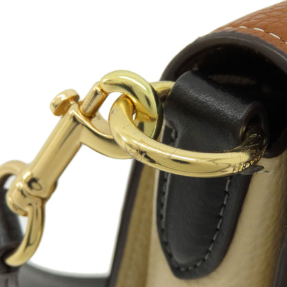 COACH コーチ CE560 モーガン ショルダー バッグ カラーブロック シグネチャー ショルダーバッグ PVC レディース 中古