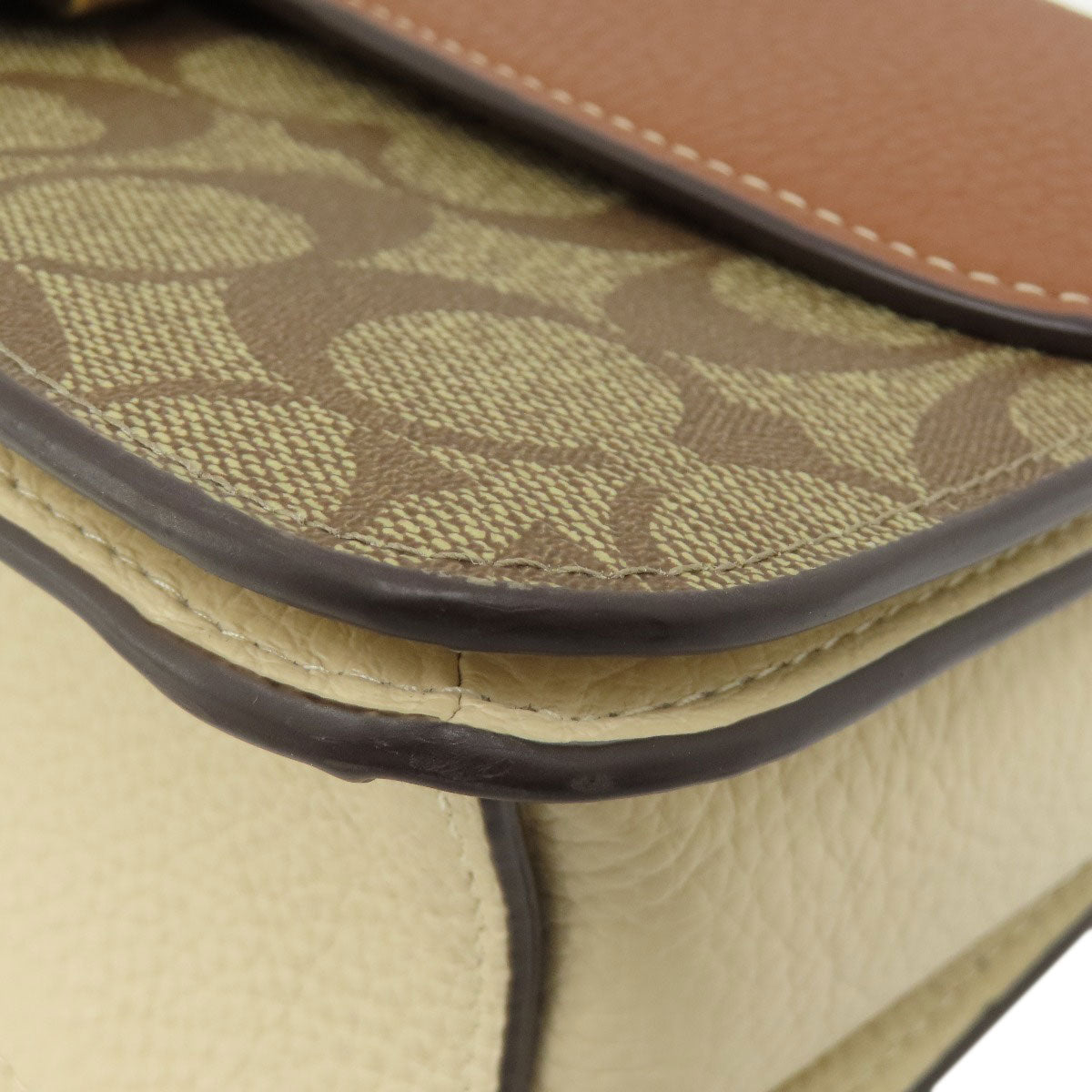 COACH コーチ CE560 モーガン ショルダー バッグ カラーブロック シグネチャー ショルダーバッグ PVC レディース 中古