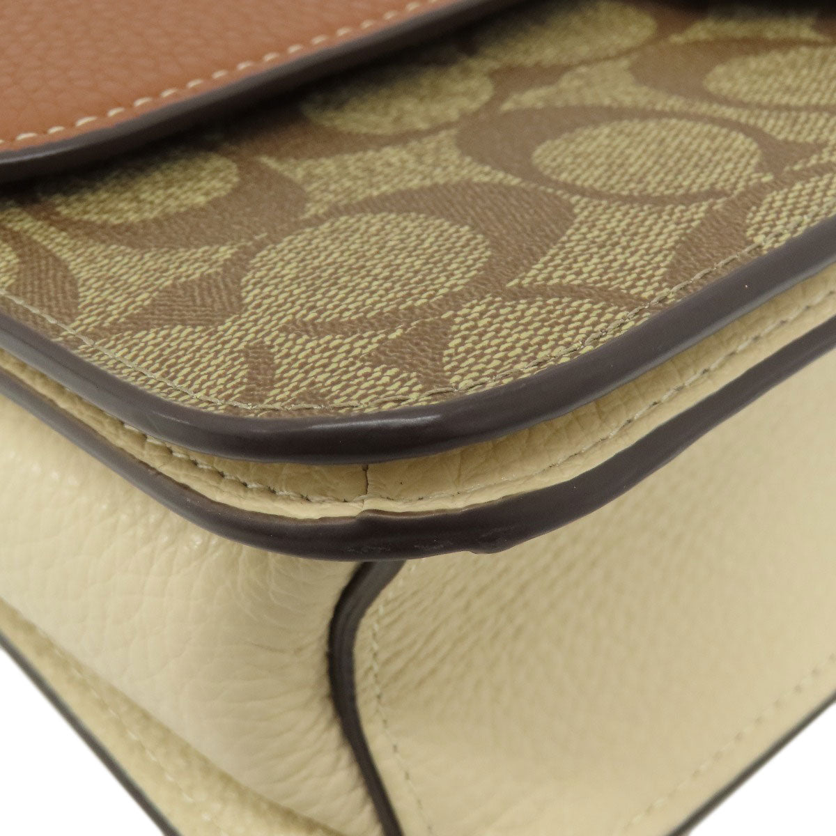 COACH コーチ CE560 モーガン ショルダー バッグ カラーブロック シグネチャー ショルダーバッグ PVC レディース 中古