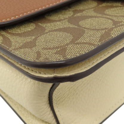 COACH コーチ CE560 モーガン ショルダー バッグ カラーブロック シグネチャー ショルダーバッグ PVC レディース 中古