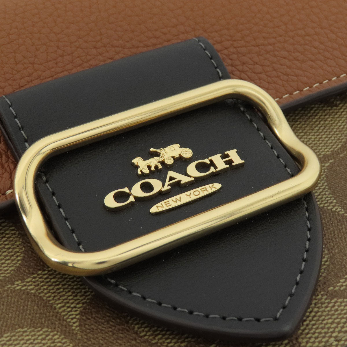 COACH コーチ CE560 モーガン ショルダー バッグ カラーブロック シグネチャー ショルダーバッグ PVC レディース 中古