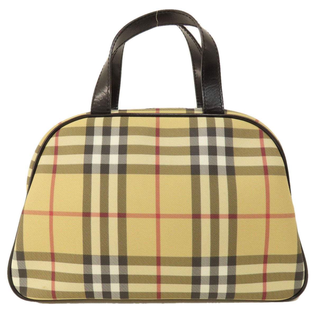 BURBERRY バーバリー ノバチェック ハンドバッグ PVC レディース 中古