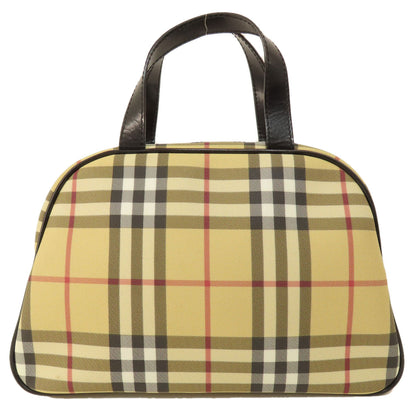 BURBERRY バーバリー ノバチェック ハンドバッグ PVC レディース 中古