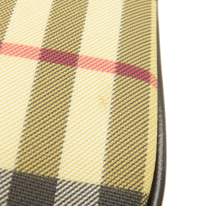 BURBERRY バーバリー ノバチェック ハンドバッグ PVC レディース 中古