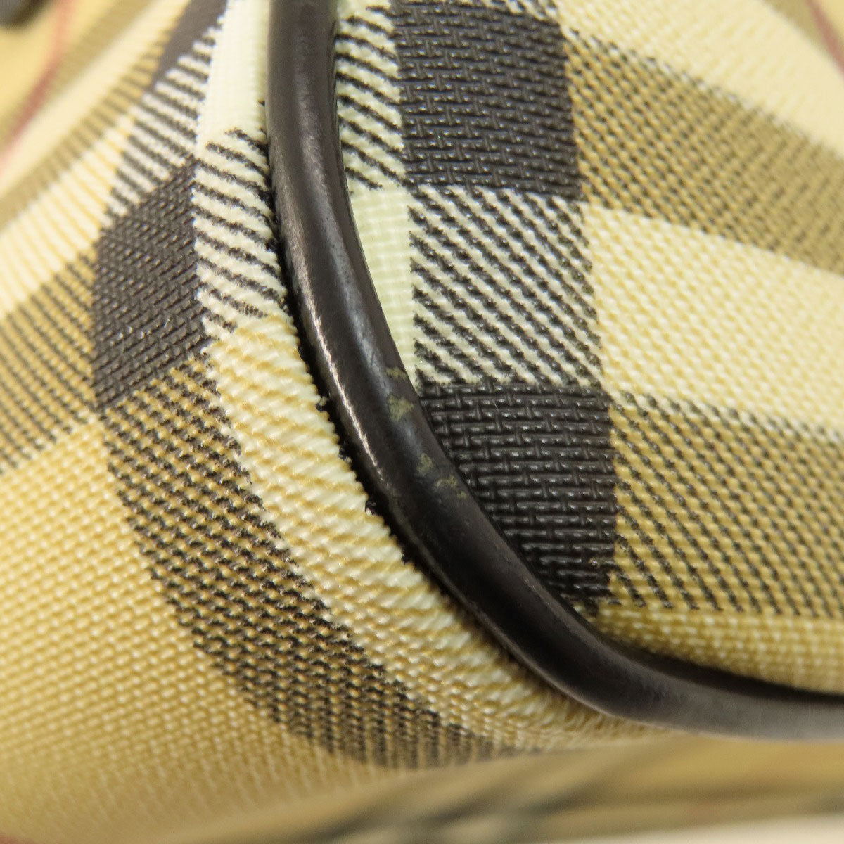 BURBERRY バーバリー ノバチェック ハンドバッグ PVC レディース 中古