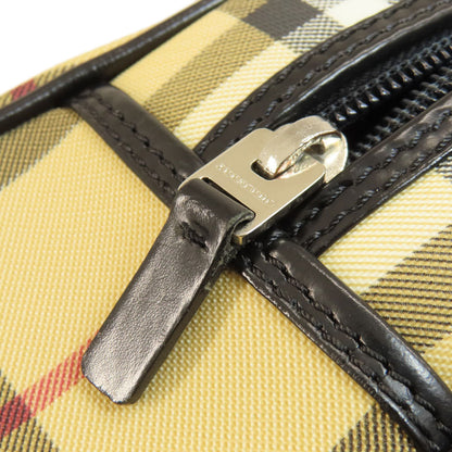 BURBERRY バーバリー ノバチェック ハンドバッグ PVC レディース 中古