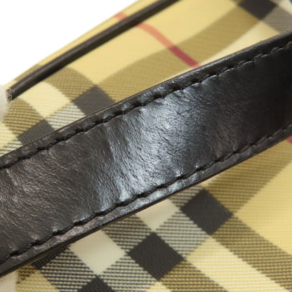 BURBERRY バーバリー ノバチェック ハンドバッグ PVC レディース 中古