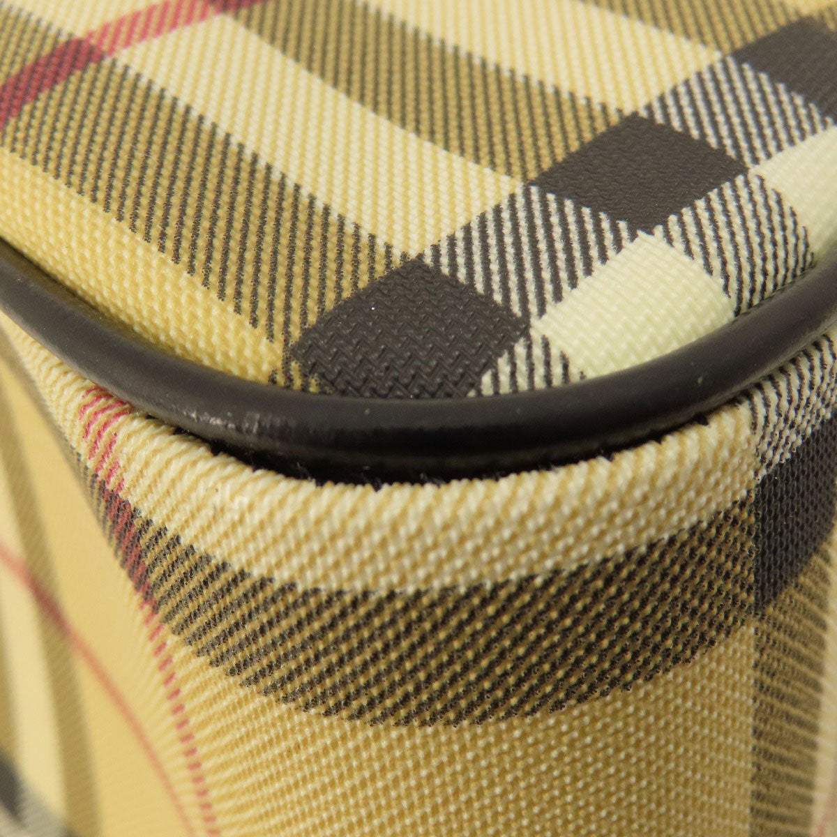 BURBERRY バーバリー ノバチェック ハンドバッグ PVC レディース 中古