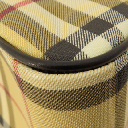 BURBERRY バーバリー ノバチェック ハンドバッグ PVC レディース 中古