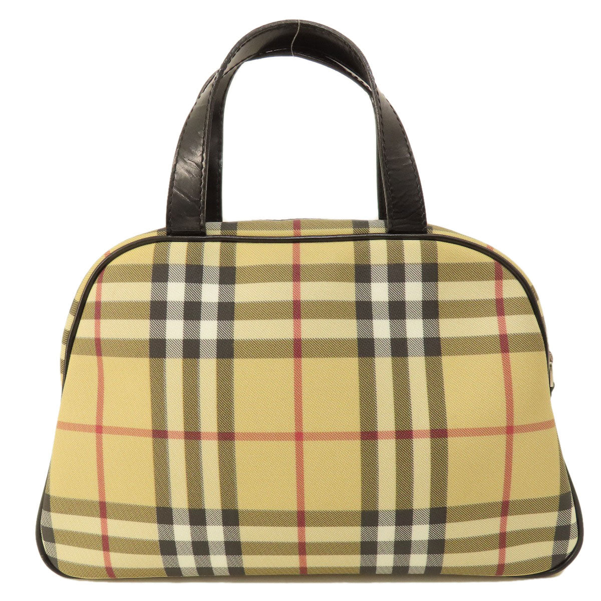 BURBERRY バーバリー ノバチェック ハンドバッグ PVC レディース 中古