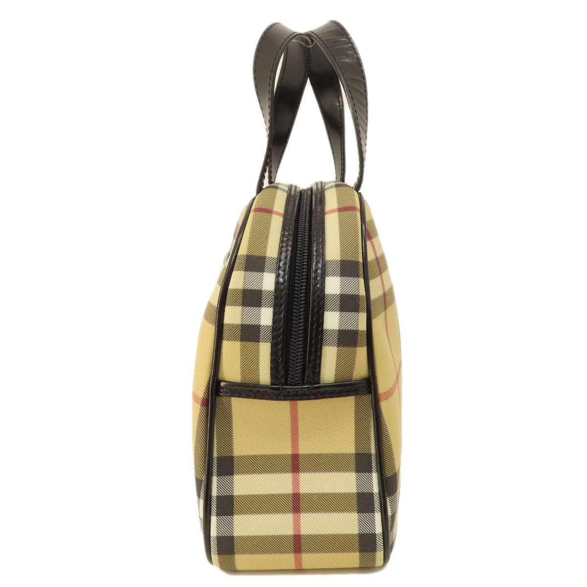 BURBERRY バーバリー ノバチェック ハンドバッグ PVC レディース 中古