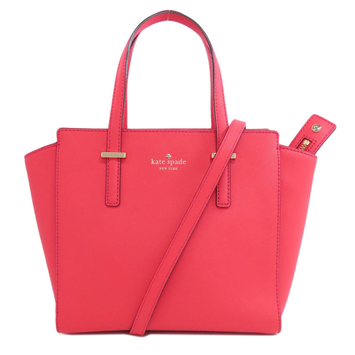 kate spade ケイトスペード ロゴ 2WAY ハンドバッグ PVC レディース 中古
