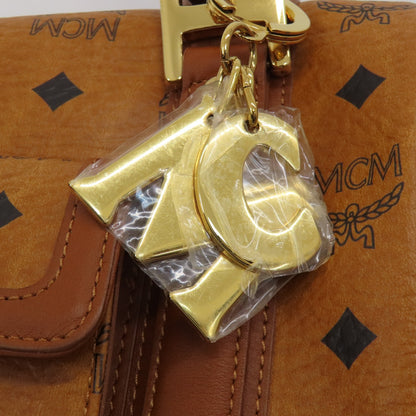 MCM エムシーエム ロゴ ボストンバッグ PVC レディース 中古