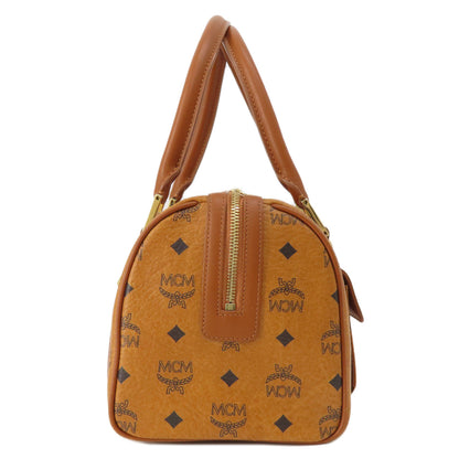 MCM エムシーエム ロゴ ボストンバッグ PVC レディース 中古